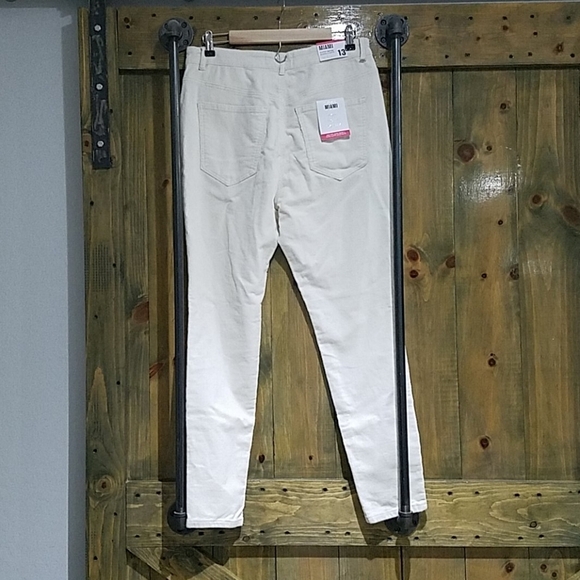 NEW WITH TAG CREAM HIGH RISE SUPER SKINNY STRETCH CORDUROYS SIZE 13 - Picture 5 of 9